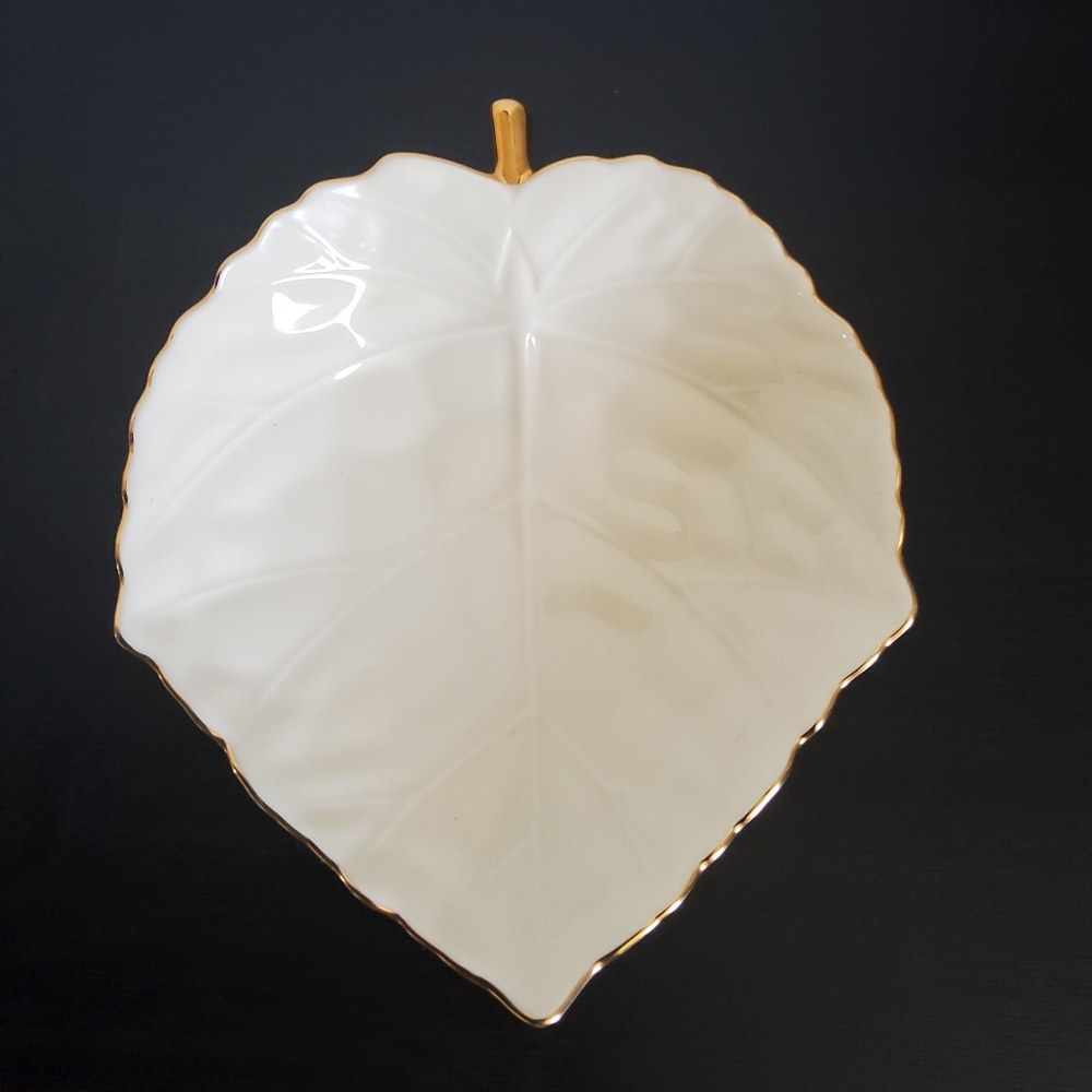 Vintage Lenox Porcelain Leaf Dish